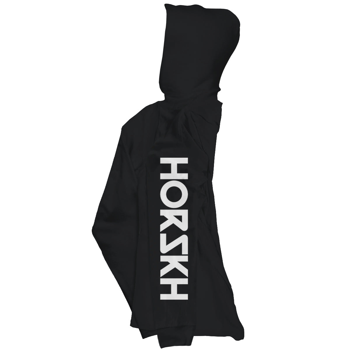 "HORSKH WHITE LOGO" Black Zipped Hoodie