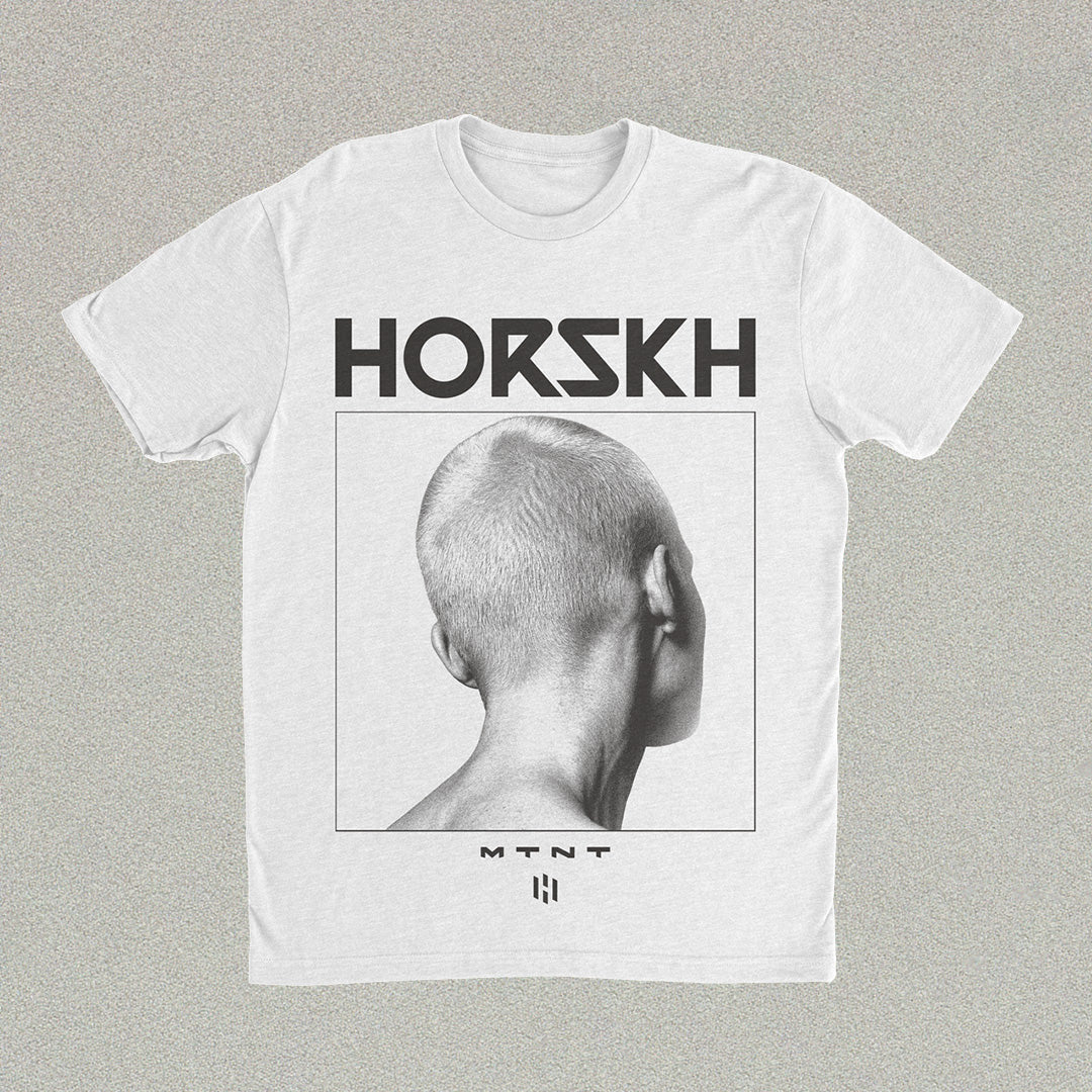 T-Shirt MTNT Backhead (White) B&W Print