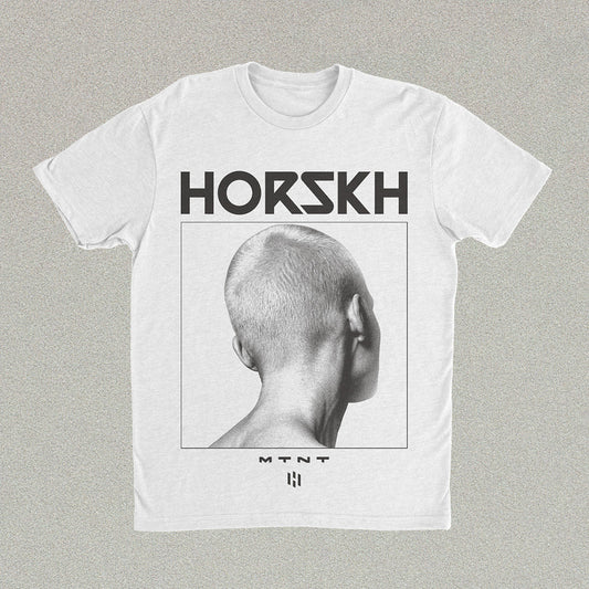 T-Shirt MTNT Backhead (White) B&W Print